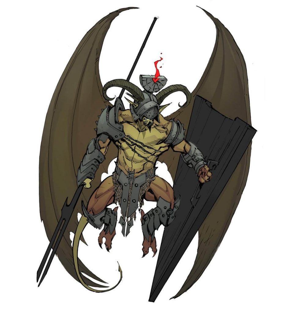 Monstor Horned Devil - Decendo a Avernus ou Decent Into Avernus